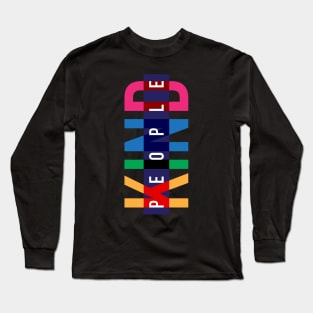 KIND PEOPLE design, version four Long Sleeve T-Shirt